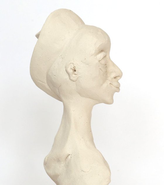 Chi: ceramic portrait sculpture