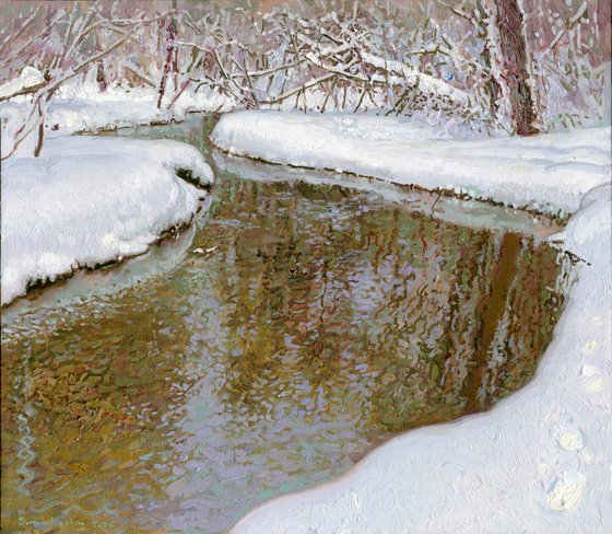 The Churilikha River flows