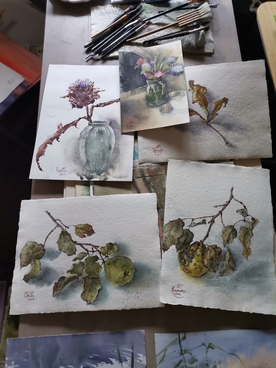 Branche de coing, 1