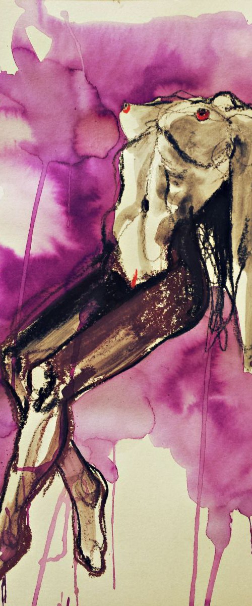 Purple nude by Nevena Kostić