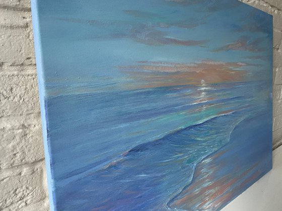 "Beautiful Sea". Original oil painting