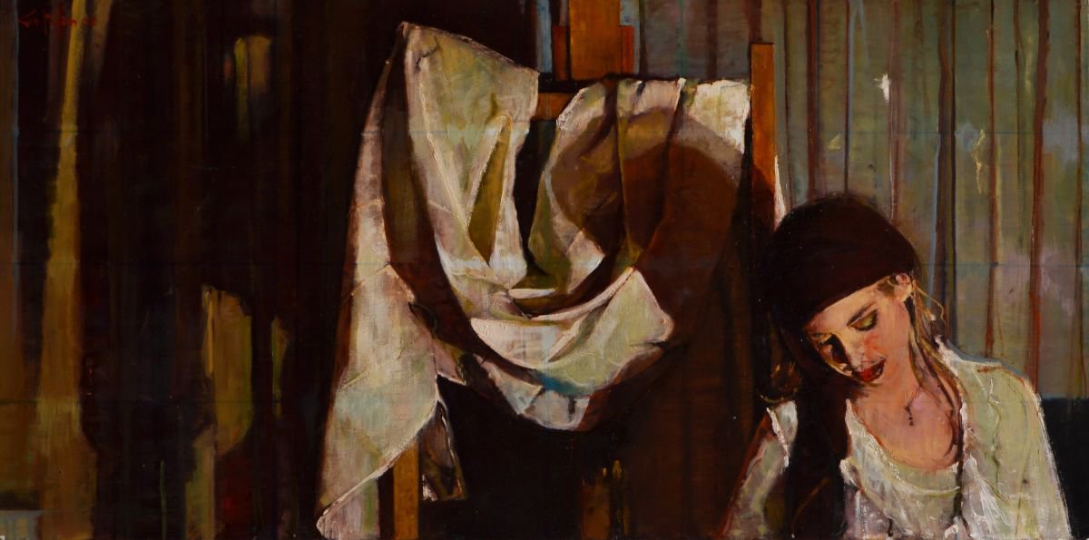 Photorealistic Oil Painting , The Gipsys ´S Dream By Marco Ortolan, 31 X 16, Artwork For Sale On Artfinder