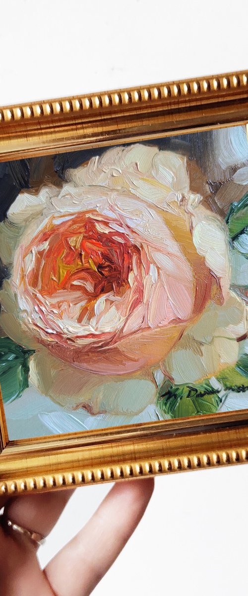 Rose painting by Nataly Derevyanko