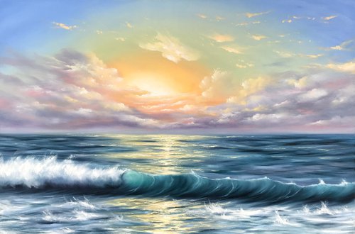 'Sunset at sea' by ANNA KULAK