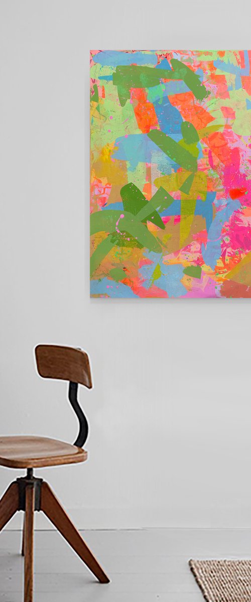 Perception Eleven 91 x 91cm acrylic on canvas by George Hall