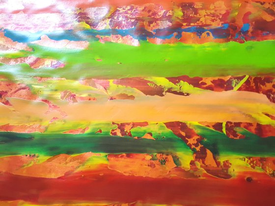 No storm is strong enough to break us  - XXL  abstract painting