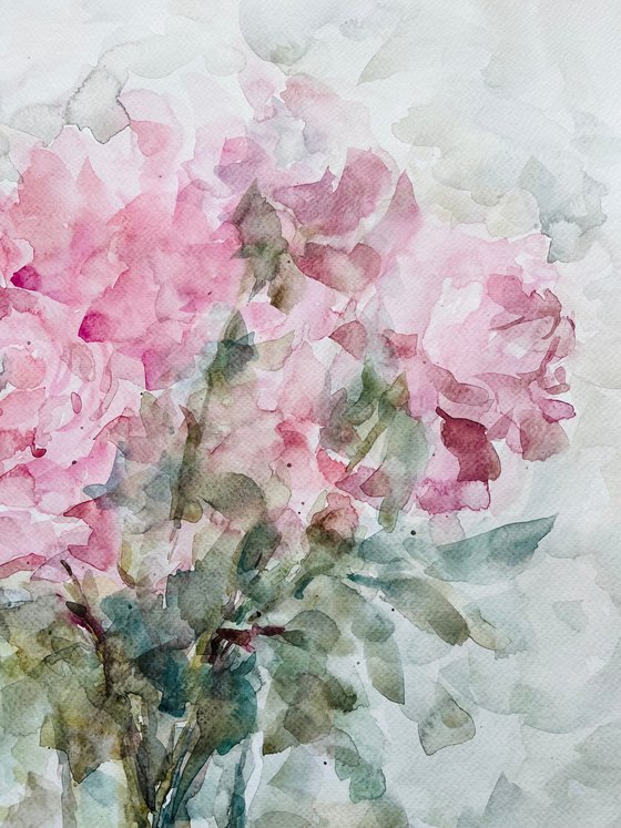 Peonies 50x65 cm 2025