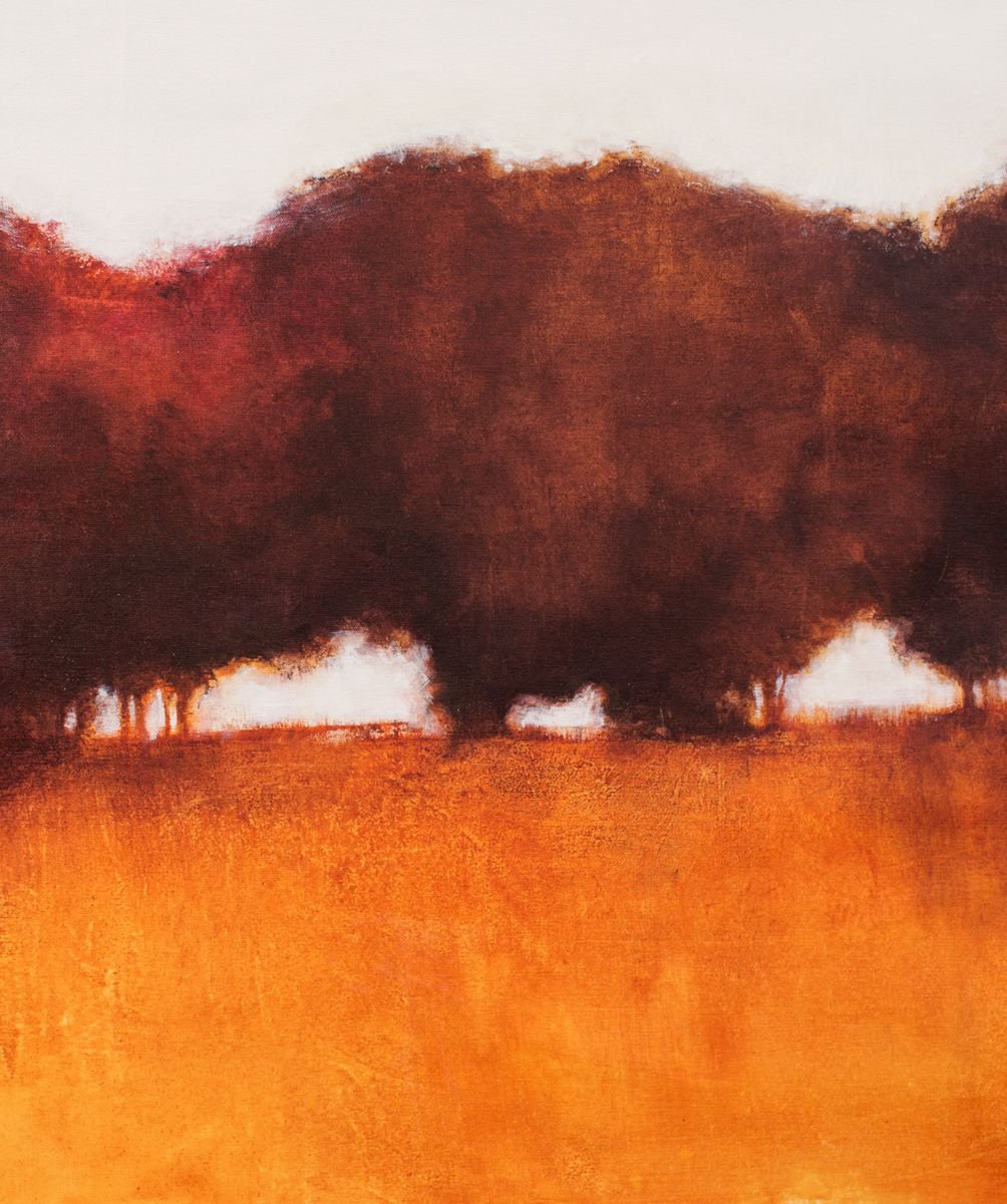 Red Trees modern landscape impressionist