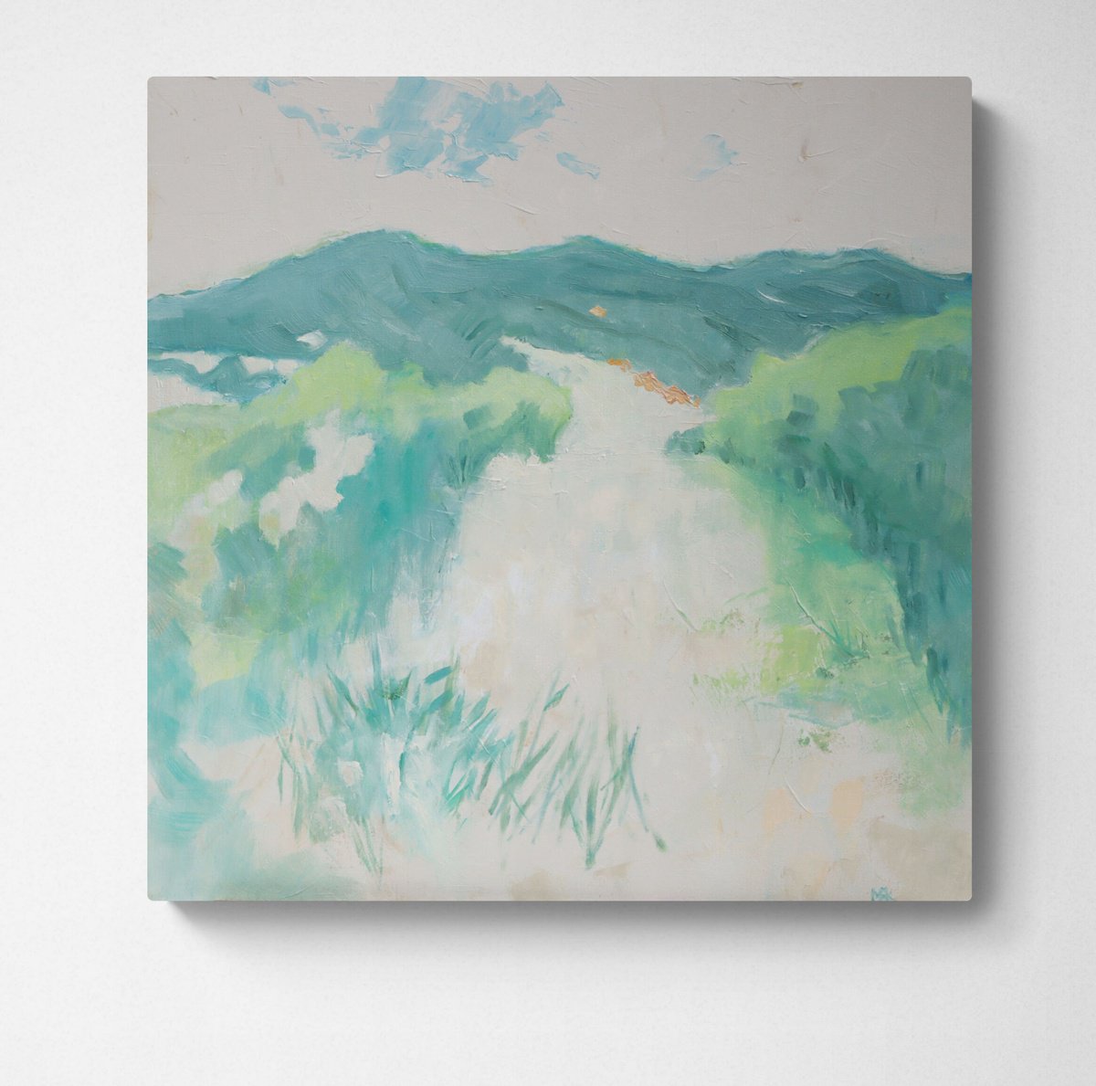 Open Light Landscape By Mary Kemp, 16 X 16, Artwork For Sale On Artfinder