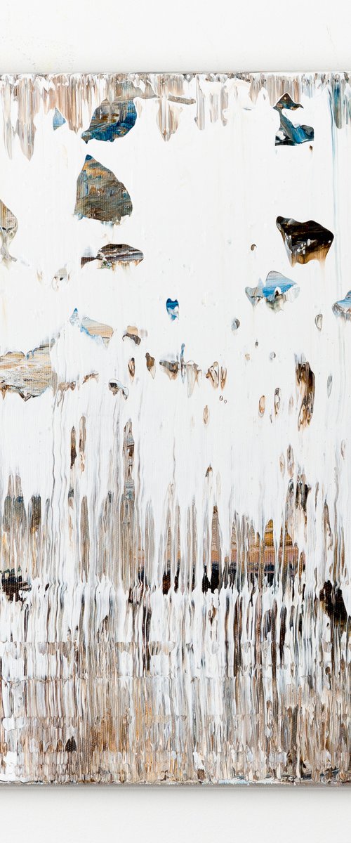 Brown abstract painting ZA201 by Radek Smach