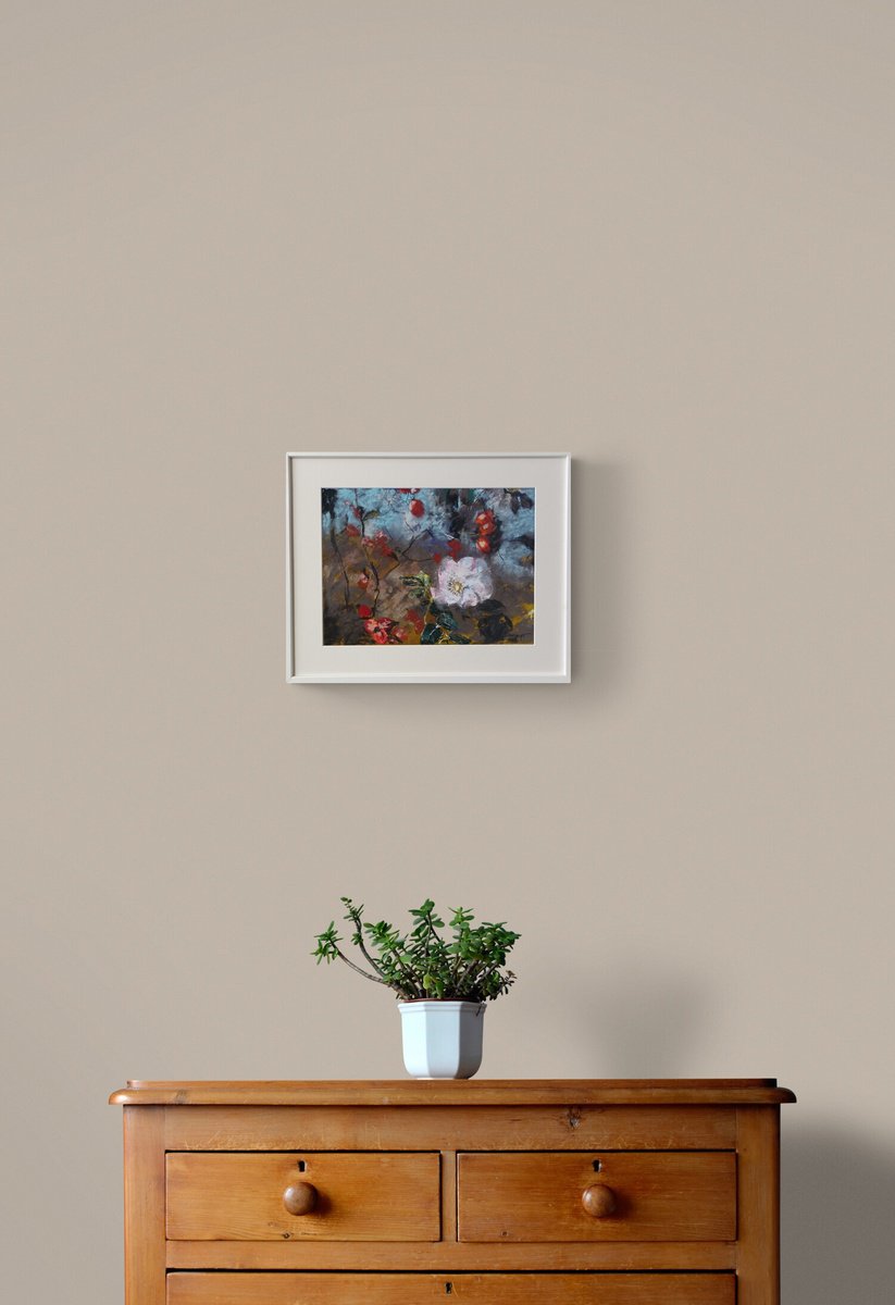 Organic Botanical Painting By Karin Goeppert, 21 X 17", Witches