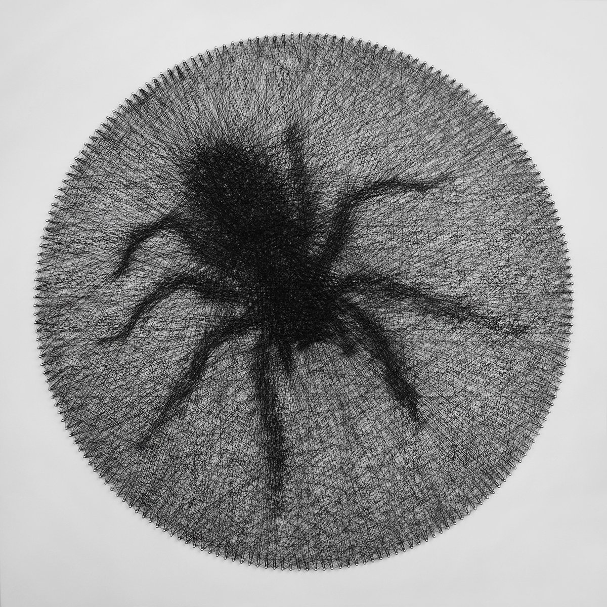 Spider string art Mixed-media sculpture by Andrey Saharov | Artfinder