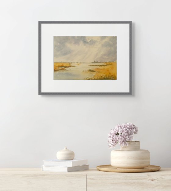 Storm Light Over Water