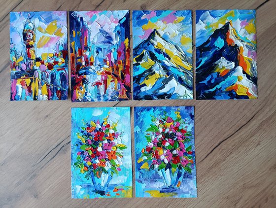 Mountains - Mini Oil Paintings