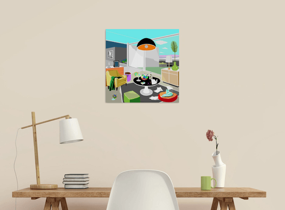 The living room II 43x43cm