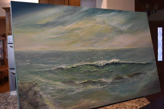 Drama at Sea Seascapes Ocean paintings