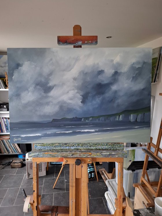 Storm over Dunluce, Ireland