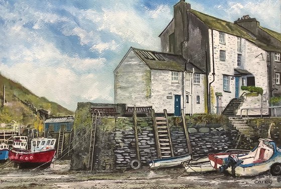 Cornish fishing village