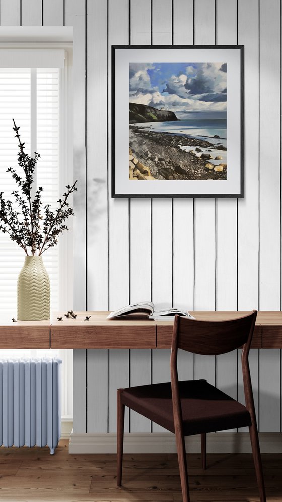 Moody Sky Blackhead Lighthouse