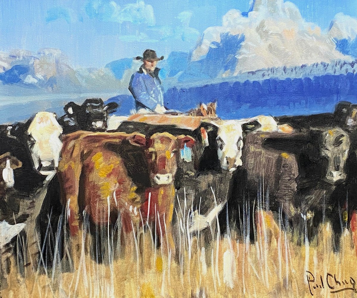  Cowboy Life No.25 By Paul Cheng, 24 X 20, Artwork For Sale On Artfinder