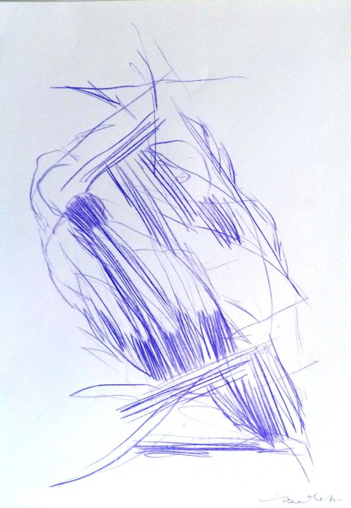 The Pencil Sketch, 21x29 cm ES1 by Frederic Belaubre