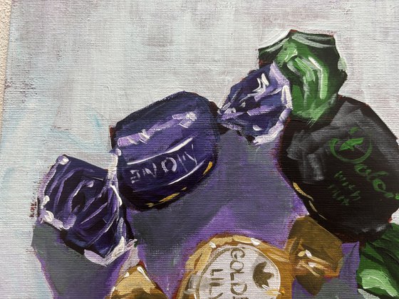 Wrapped Moments: Candy Still Life