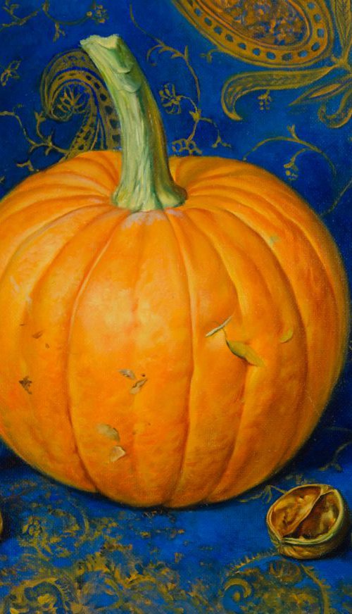 Still life with pumpkin by Daria Galinski