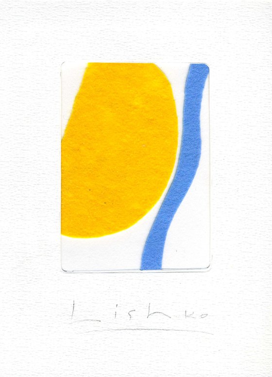 YELLOW AND BLUE 21*15 CM / 8,26*5,90 INCH \