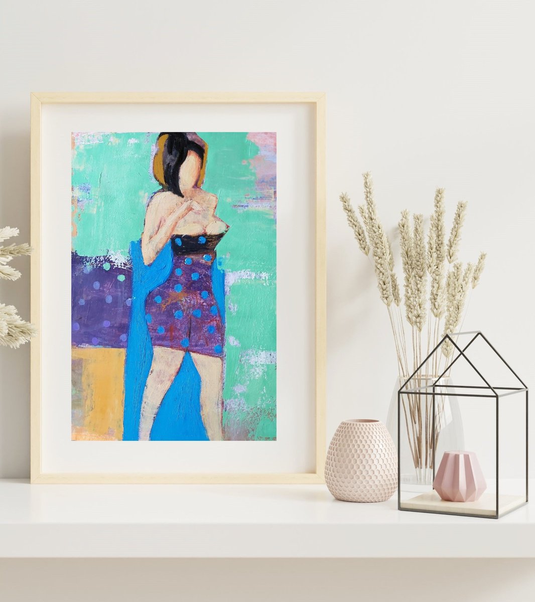 Impressionistic Portrait Oil Painting By Victoria Cozmolici, 8 X 11", The Girl, Original Artwork