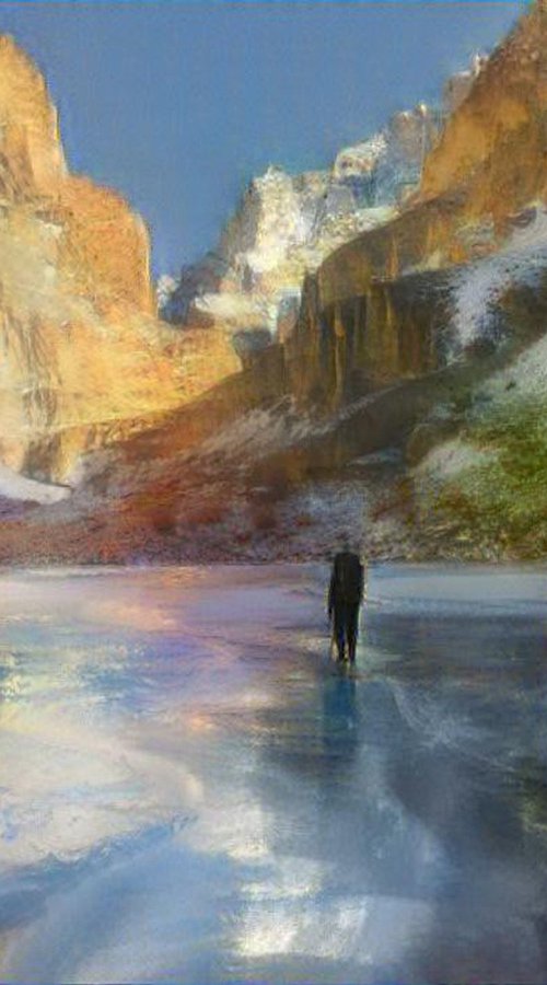 Trek rivière gelée E by Danielle ARNAL