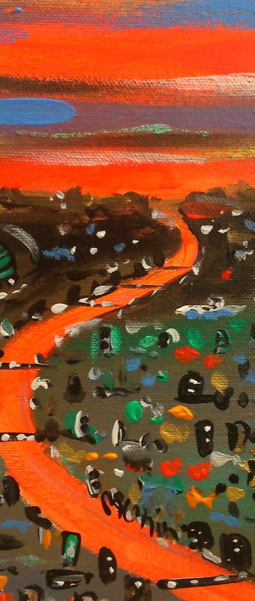Far Away  Orange city by Maria Luisa  Azzini