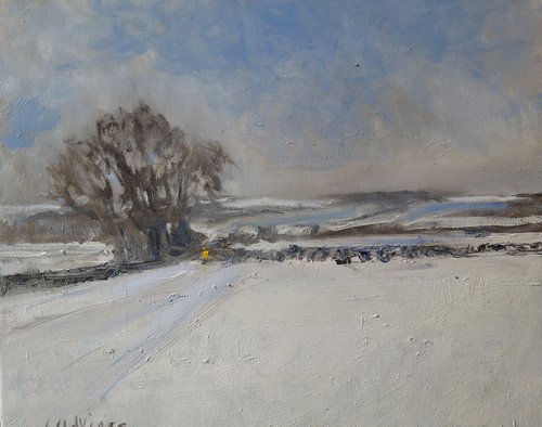 Snow on the Wolds by Malcolm Ludvigsen
