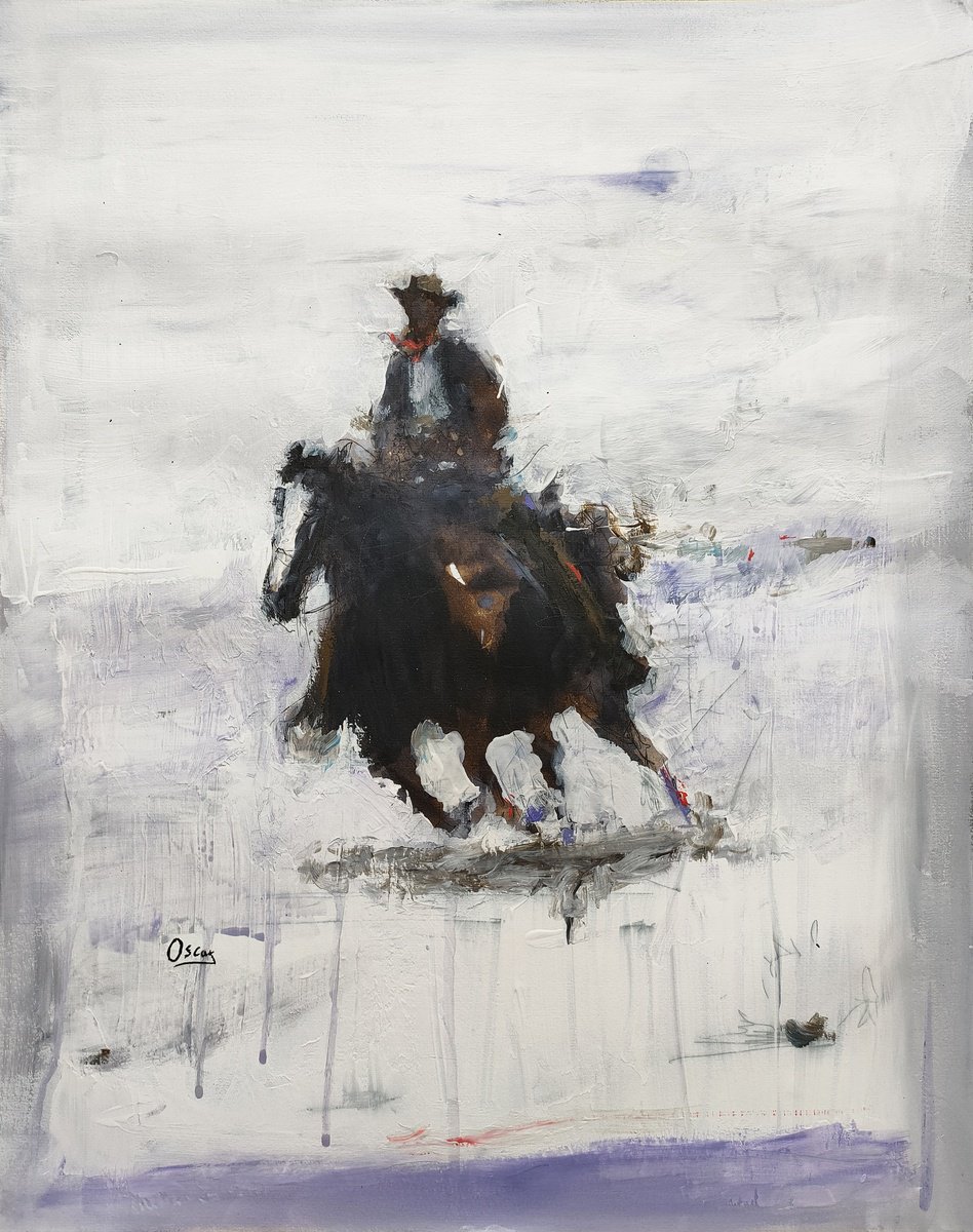 Cowboy 18 By Oscar Alvarez Pardo, 16 X 20, Artwork For Sale On Artfinder