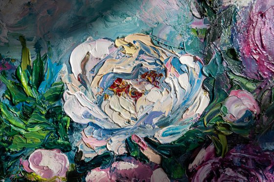 Portal of Peonies Painting