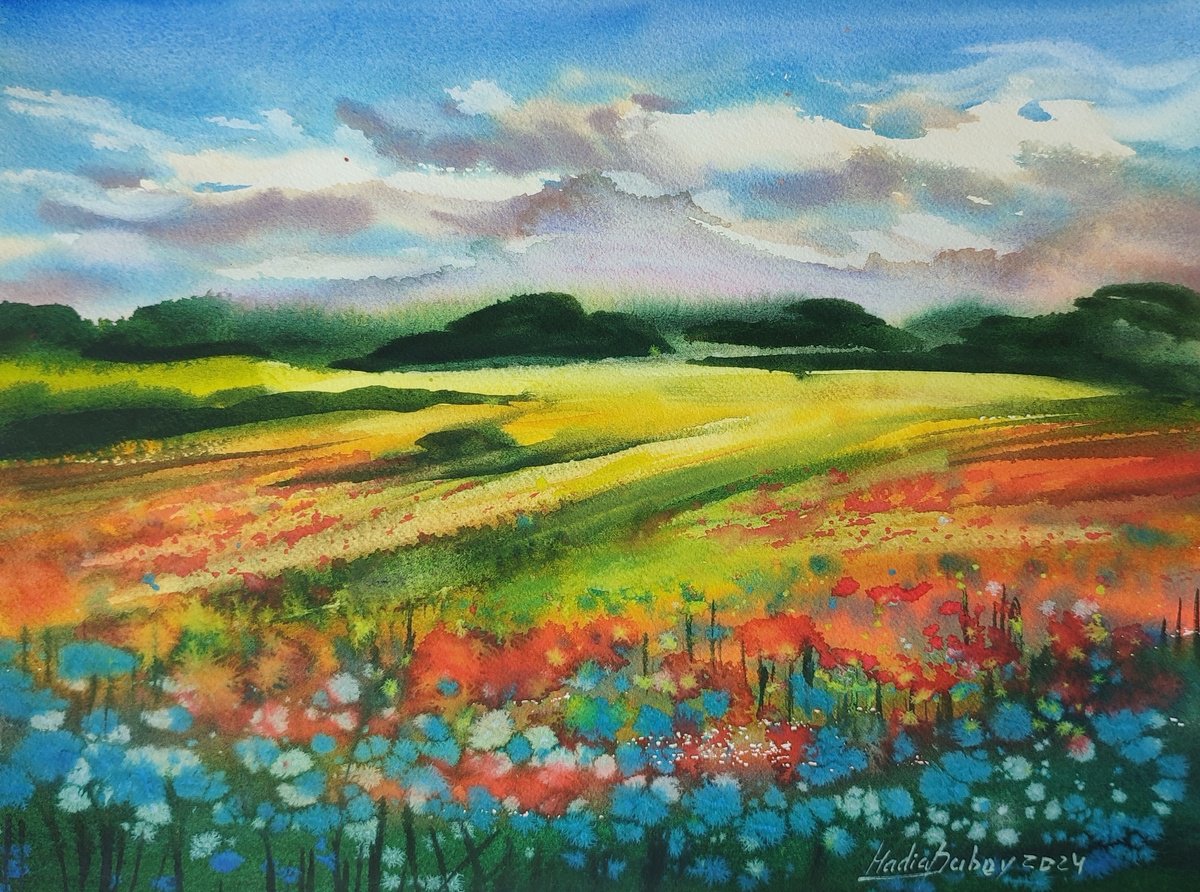 Ukrainian fields- original by Nadiia Dubei