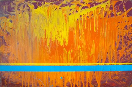 Orange abstraction 60X40cm by Vitaliy Koriakin