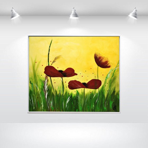 Best of Summer - Abstract- Painting- Acrylic Art- Canvas Art- Wall Art- Small Flower Painting