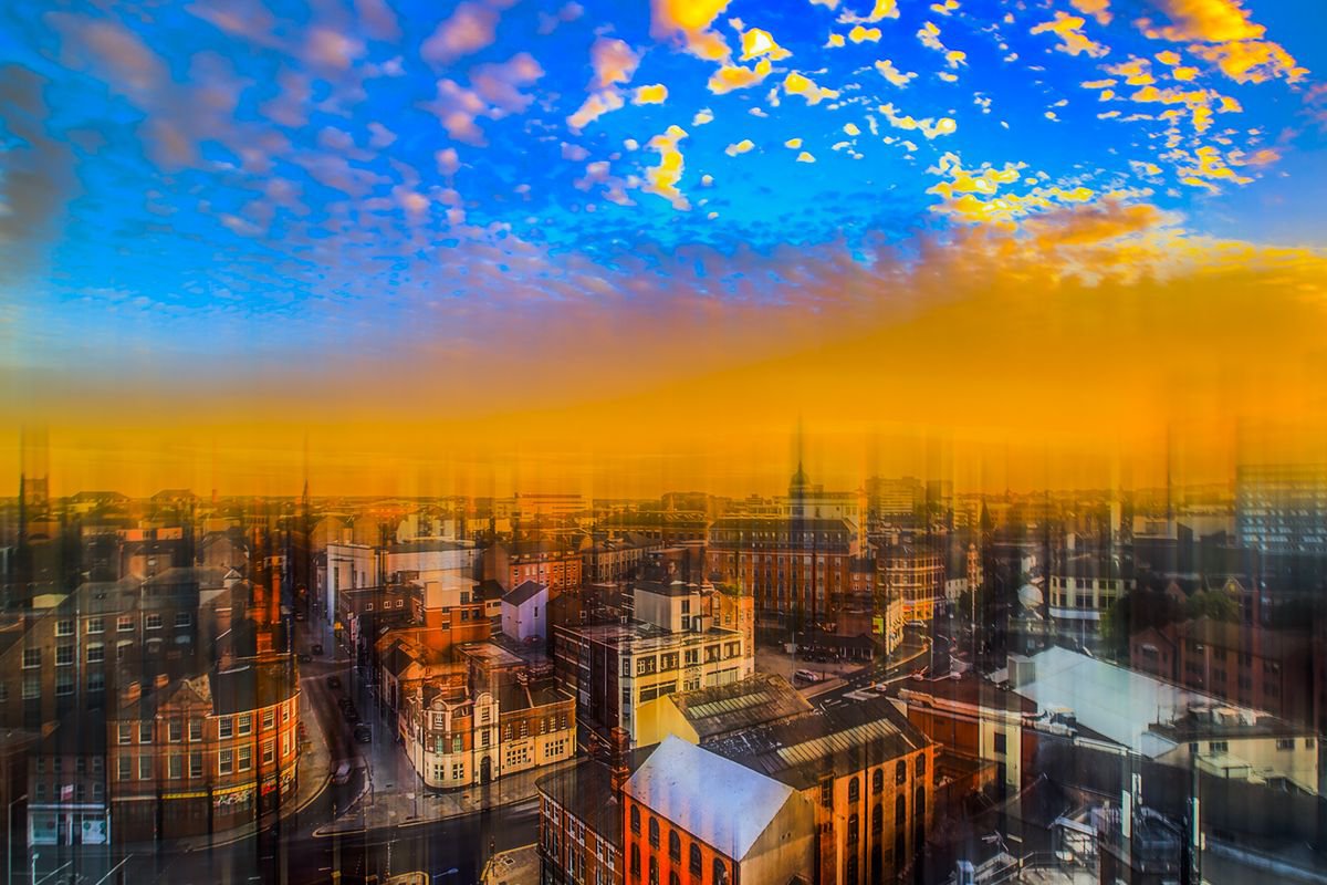 Abstract Nottingham: City Skyline by Graham Briggs
