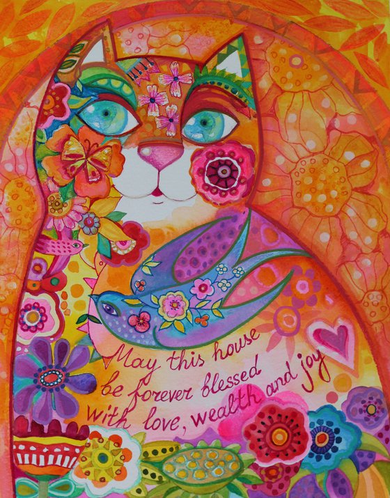 Blessed Home Cat