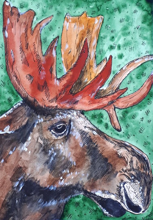 "Moose" by Marily Valkijainen