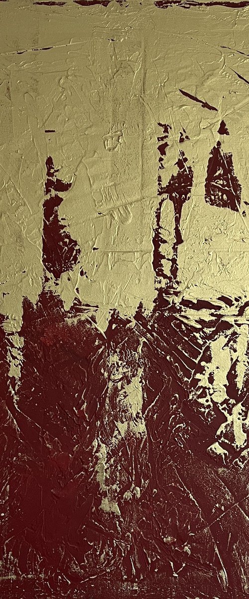 Greengold on red by Exclusive Arts