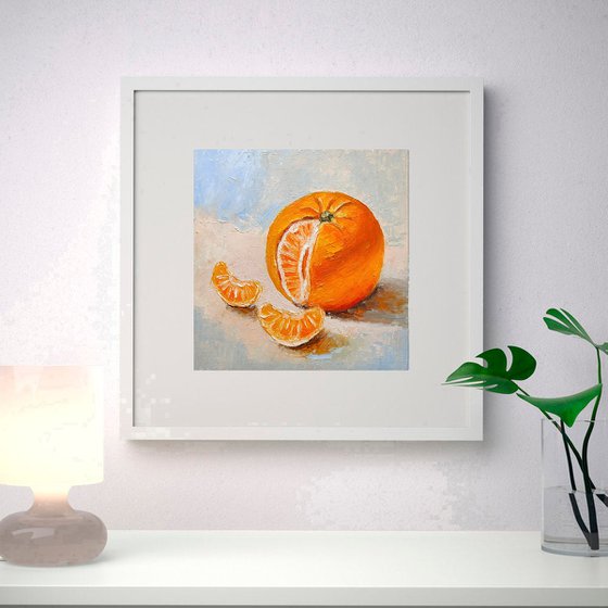 Still life with tangerine