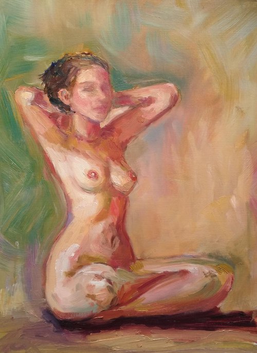 Nude Woman Figure by Ann Krasikova