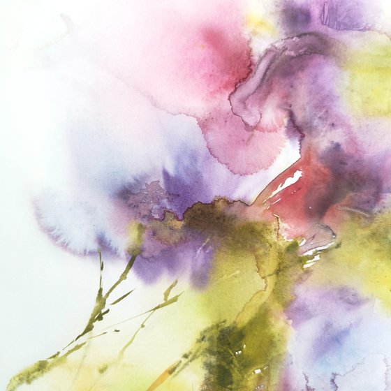 Abstract flowers bouquet