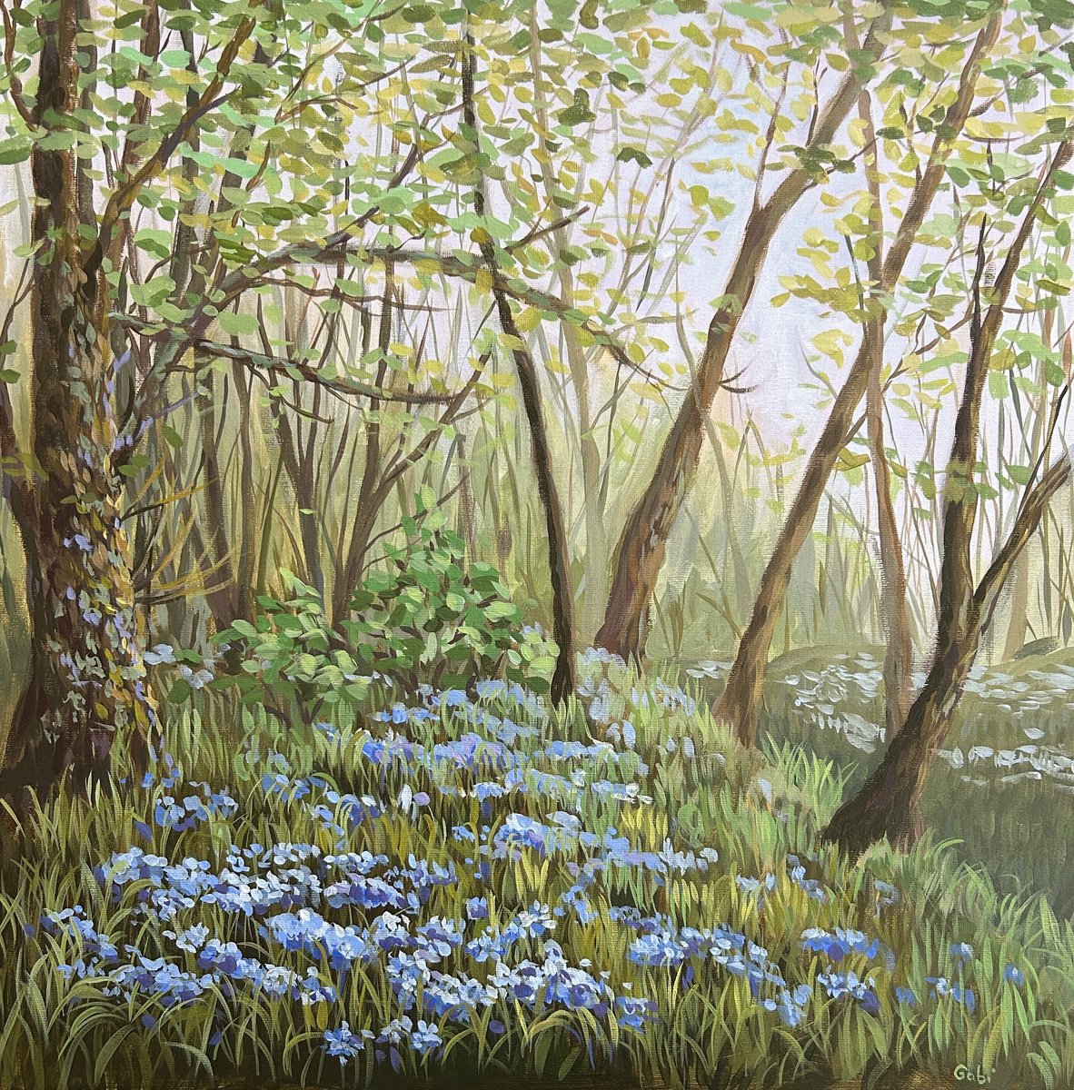  Springtime In The Woods Vi By Gabriele Prismantaite, 20 X 20, Artwork For Sale On Artfinder
