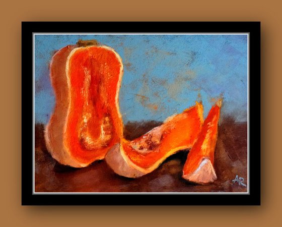 Still life with butternut squash