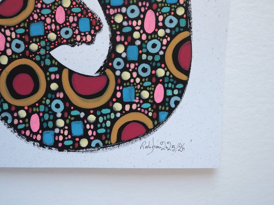 Squiggle Cat #1 figurative abstraction
