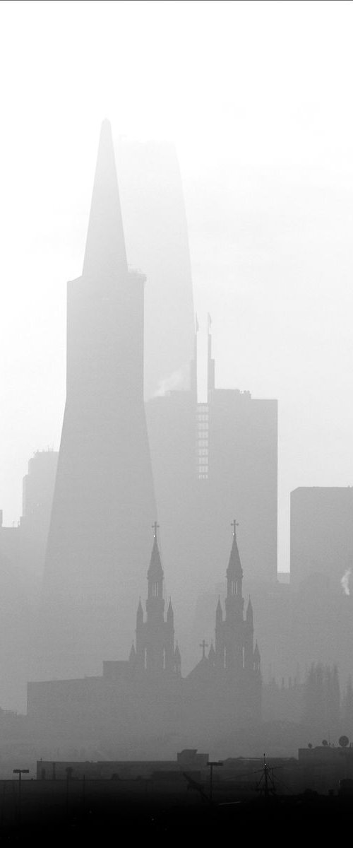 Morning Mist -San Francisco Skyline by Stephen Hodgetts Photography