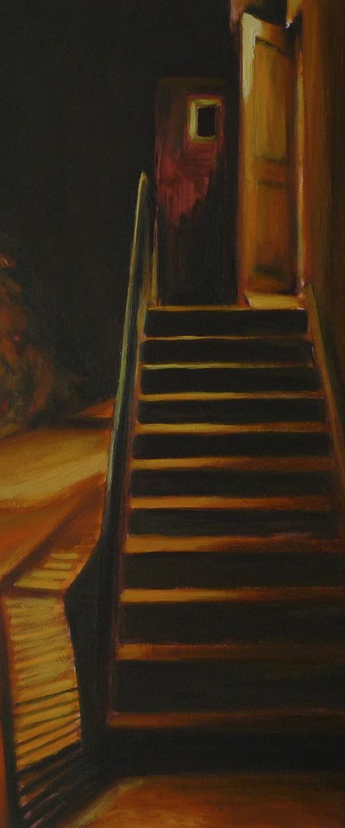 Golden Stairs by Sarah Ann  Mitchell