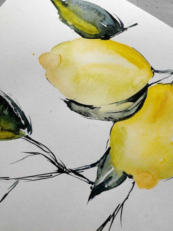 Lemon painting